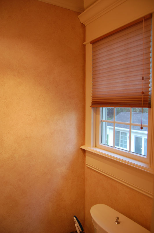 Window molding with shade.