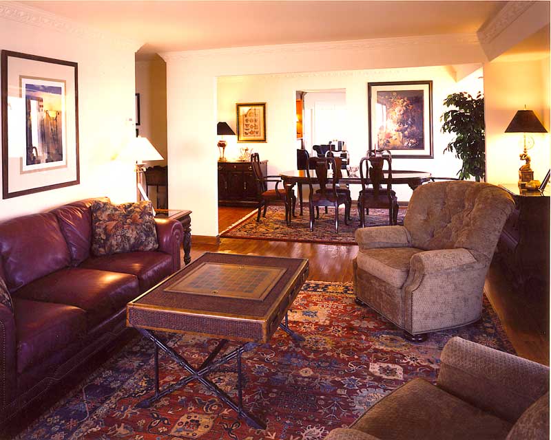 Living room from distance.
